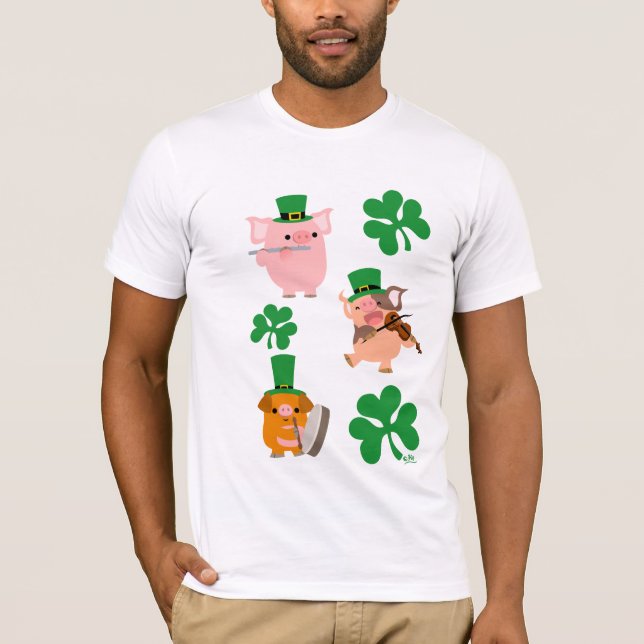Camiseta de pequeños músicos del Día de San Patric (Anverso)