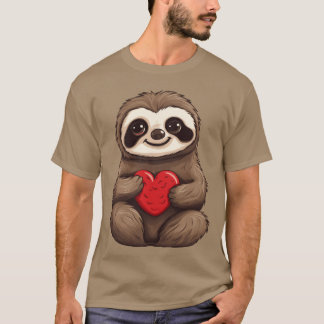 Camiseta de perezoso amor en amistad y San Valentí
