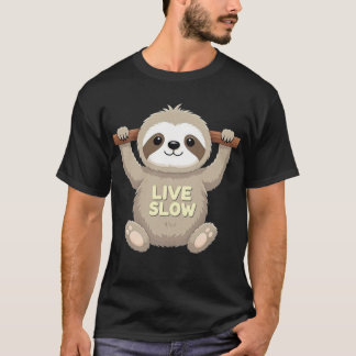 Camiseta de perezoso lento – Diseño de dibujos ani