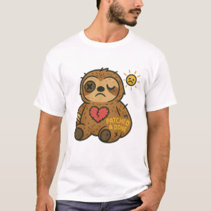 Camiseta de Perezoso Parcheado — Triste pero Suave