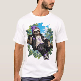 Camiseta de perezoso relajado