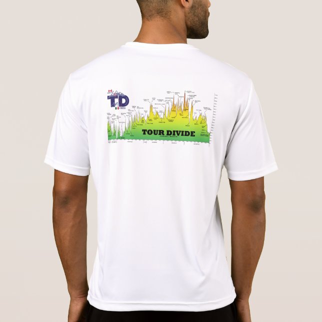 Camiseta de perfil de aumento de división de visit (Reverso)