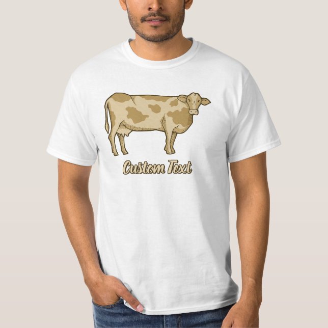 Camiseta de perfil de vaca (Anverso)