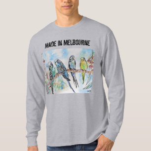 Camiseta de periquito Budgie hecha en Melbourne