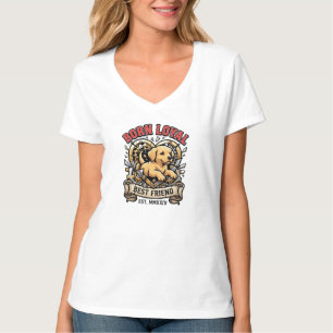 Camiseta de perro amigo leal nacido