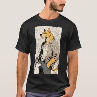 Camiseta de perro antropomórfico "solo chillin"