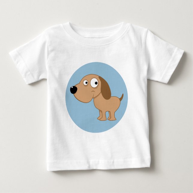 Camiseta De Perro Bebé Cute (Anverso)