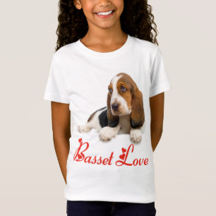 Camiseta de perro cachorro Basset Hound de amor