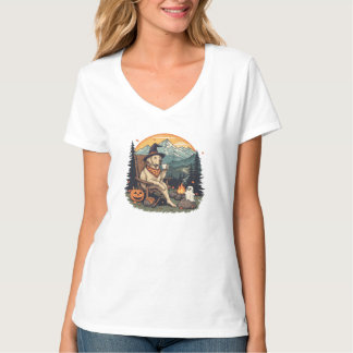 Camiseta de perro - Café de Halloween Retriever Do