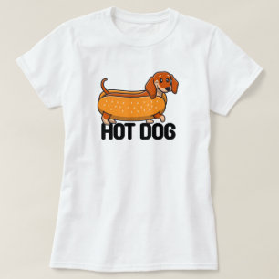 Camiseta de perro caliente de Dachshund