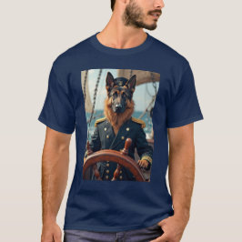 camiseta de perro capitán
