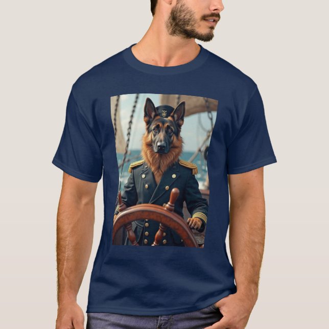 camiseta de perro capitán (Anverso)