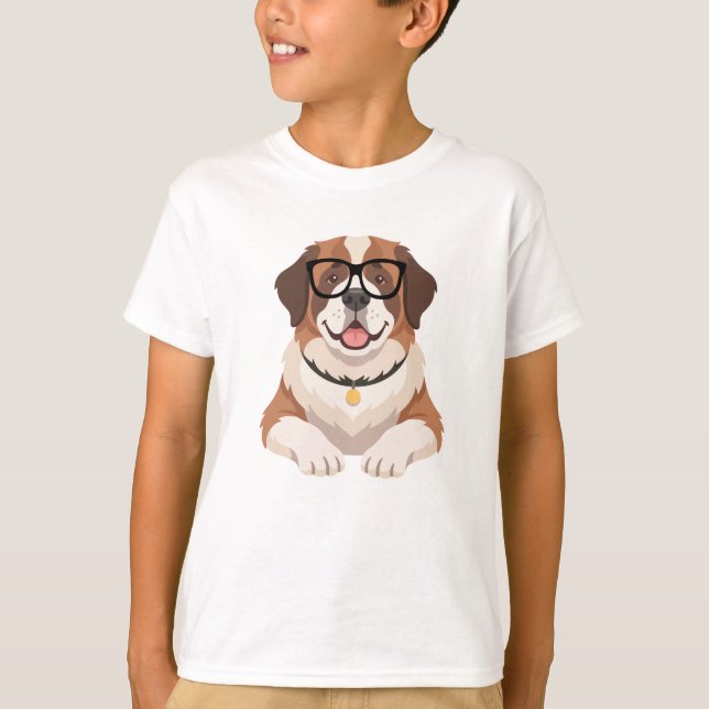 Camiseta de perro con gafas (Anverso)