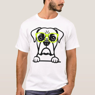 Camiseta de perro con gafas