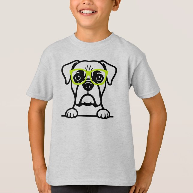 Camiseta de perro con gafas (Anverso)