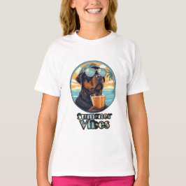 Camiseta de Perro con Vibraciones de Verano – Esta