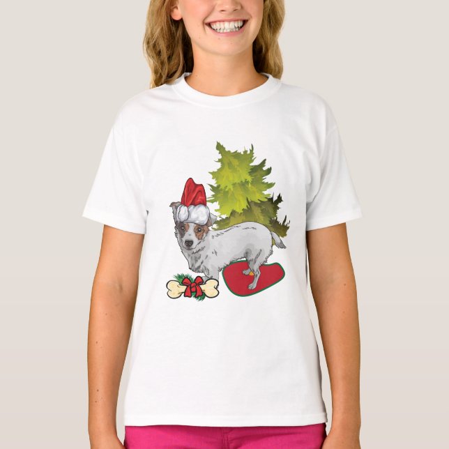 Camiseta de Perro Corgi navidades (Anverso)