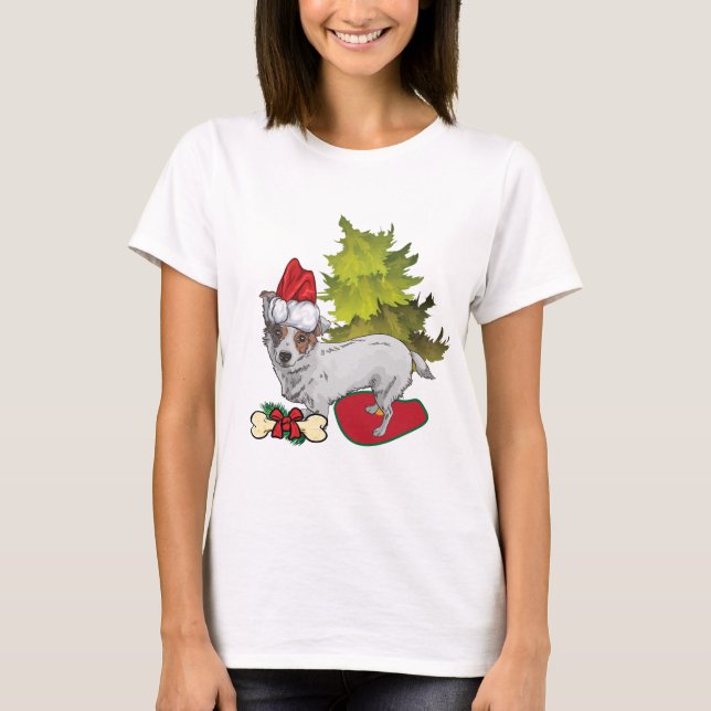 Camiseta de Perro Corgi navidades (Anverso)