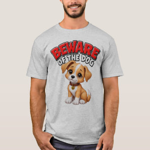 Camiseta de perro – Cuidado con el perro Cachorro