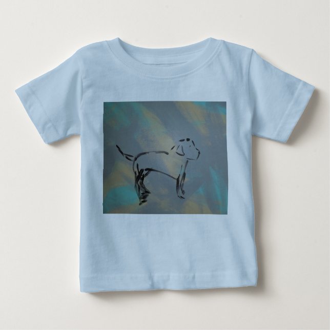 Camiseta de perro de Baby Fine Jersey (Anverso)