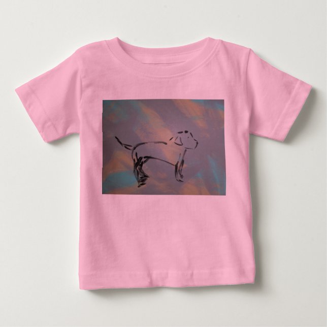 Camiseta de perro de Baby Fine Jersey (Anverso)
