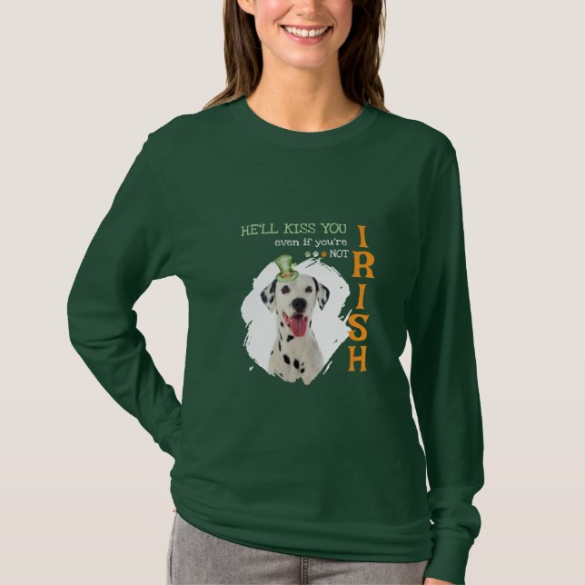 Camiseta de perro de beso de Irlanda (Anverso)