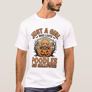 Camiseta de perro de calabaza vintage de niña de c