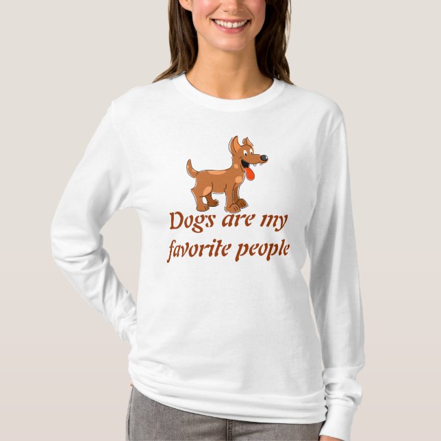 Camiseta de perro de caricatura. (Anverso)