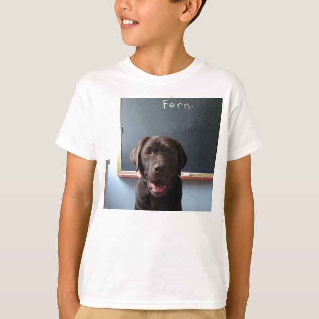 Camiseta de perro de Chocolate Lab (Anverso)