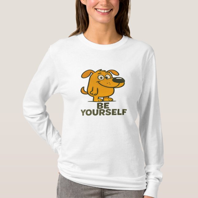 Camiseta de perro de dibujos animados Inspiradores (Anverso)