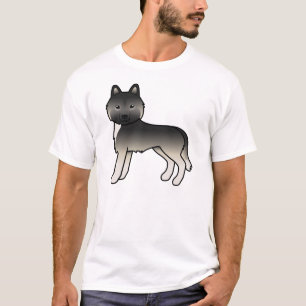 Camiseta de perro de dibujos animados lindo Agouti