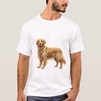 Camiseta de perro de fantasía dorada
