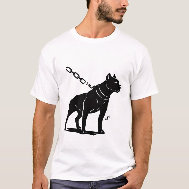Camiseta de perro de fuerza desatada (Anverso)