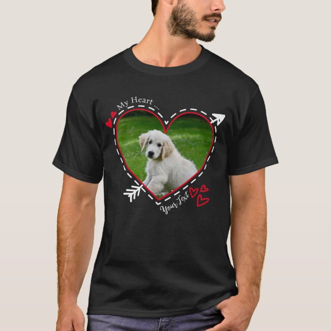 Camiseta de perro de mi corazón, camiseta de foto  (Anverso)