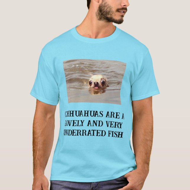 Camiseta De Perro De Natación Cuta (Anverso)