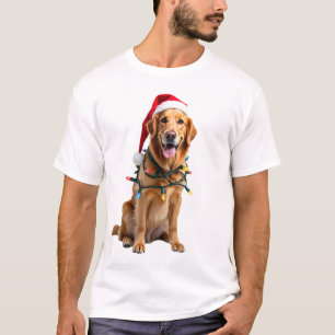 Camiseta de perro de Navidad, Pa de retriever dora