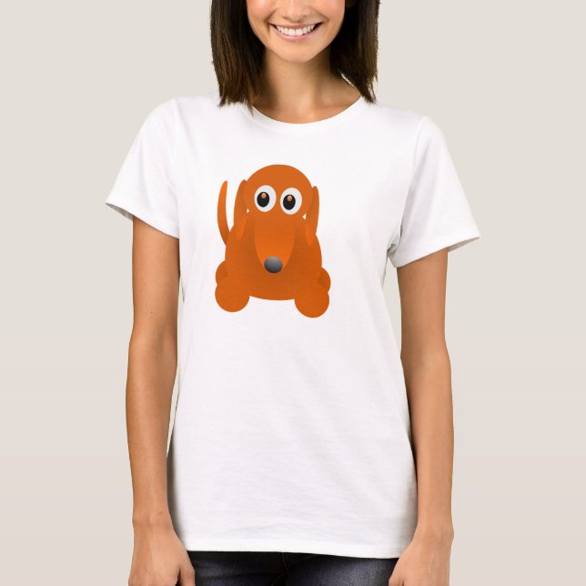 Camiseta de perro de salchicha (Anverso)