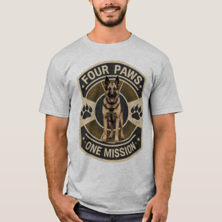 Camiseta de perro de trabajo K9 Four Paws One Miss