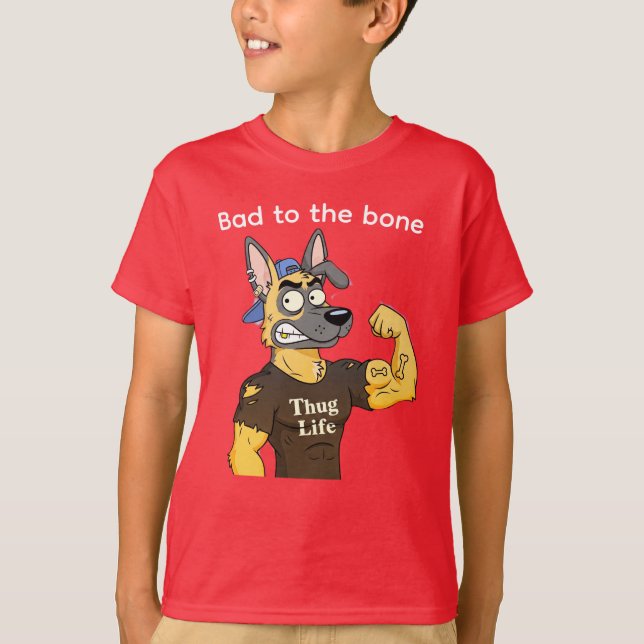 Camiseta de Perro de Vida de Matón Pastor Alemán A (Anverso)