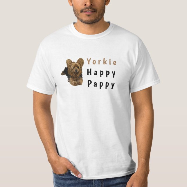 Camiseta de perro de Yorkshire para hombres (Anverso)