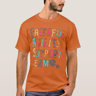 Camiseta de perro del equipo de apoyo de agilidad