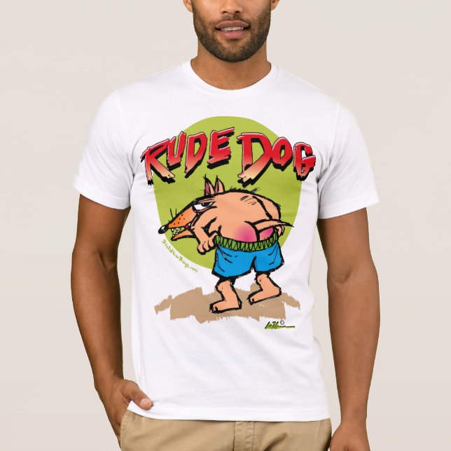 Camiseta de perro descortés (Anverso)