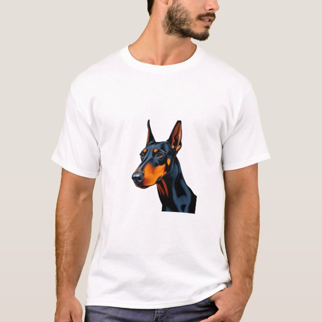 Camiseta de perro Doberman Pinscher (Anverso)