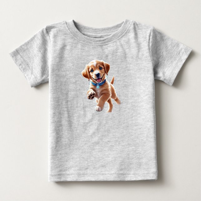 Camiseta de perro dulce para bebé  (Anverso)