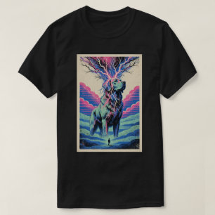 Camiseta De Perro Espiritual Cósmico Psicodélico