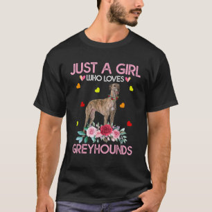 Camiseta de perro galgo para mujeres solo una chic