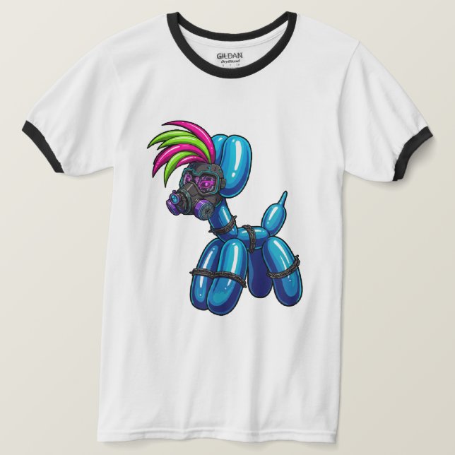 Camiseta de Perro Globo  Sonajero (Anverso del diseño)