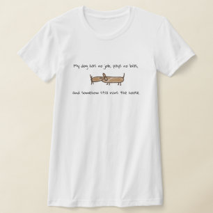 Camiseta de perro gorrón