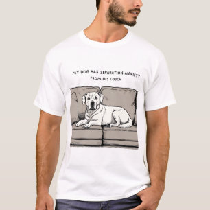 Camiseta De Perro Graciosa - Ansiedad De Separació