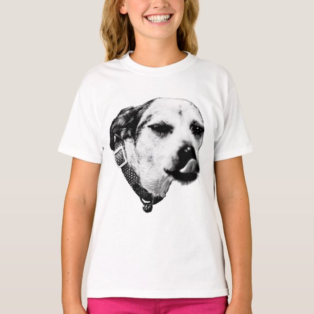 Camiseta de Perro Guiñando – Estilo de Foto Audaz (Anverso)